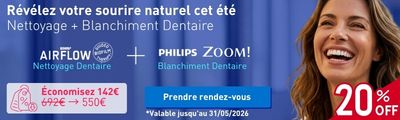 Offre dentaire de printemps : détartrage + blanchiment dentaire